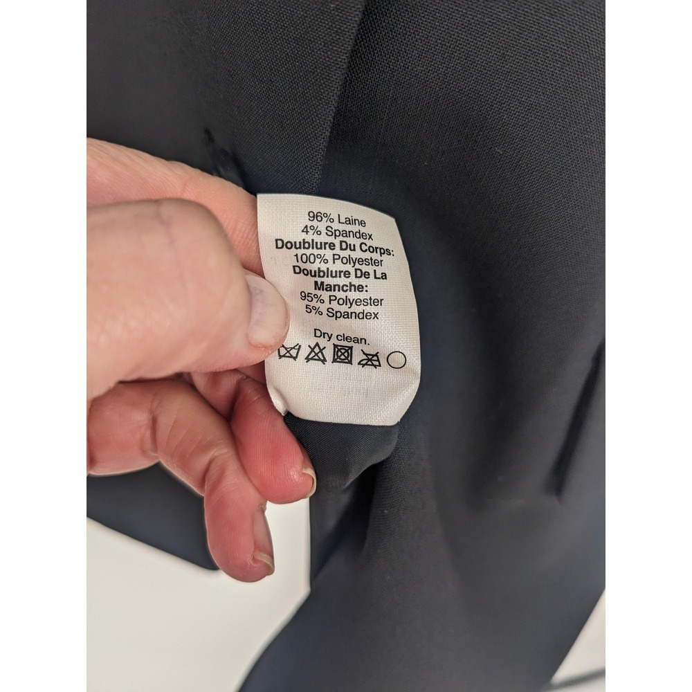 J.Crew Bi Stretch Wool Blend Blazer Womens 6 Black Jacket Corpcore Office Career - Picture 6 of 8